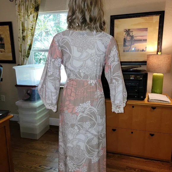 Soma Intimates Empire Waist Long Maxi Dress Size S Small - Like New - Picture 5 of 6